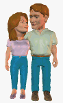 Gif animé amour homme et femme